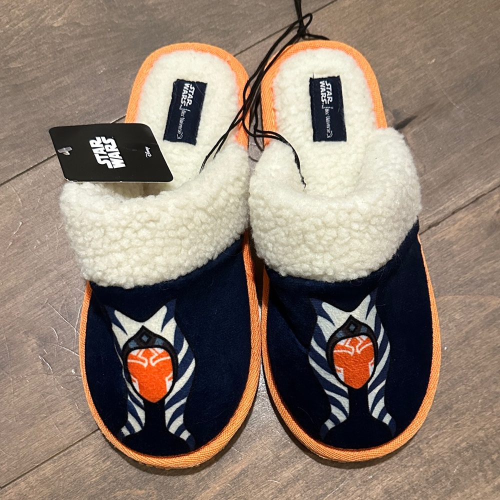 Star Wars Kids Slippers - Dark Blue and Bright Orange